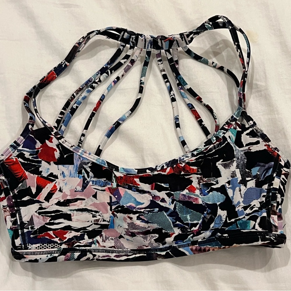 Lululemon strappy sports bra, size 4